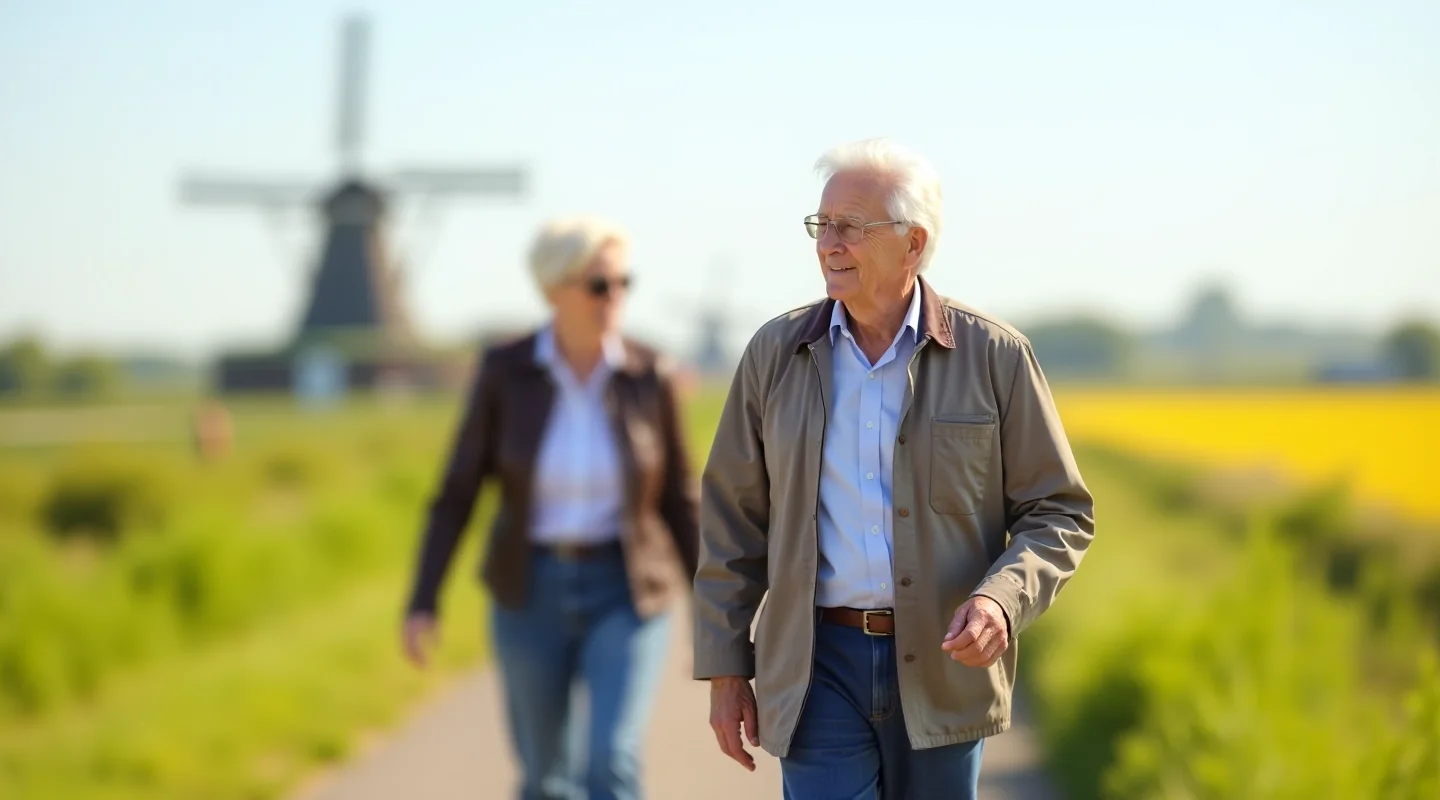 Twee reizigers op leeftijd bekijken samen een routekaart